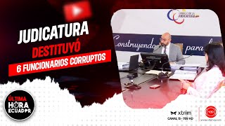 Judicatura destituyó a 6 funcionarios judiciales por presunta corrupción [upl. by Atwekk]