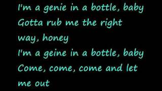 Christina Aguilera Genie In A BottleLyrics [upl. by Just]