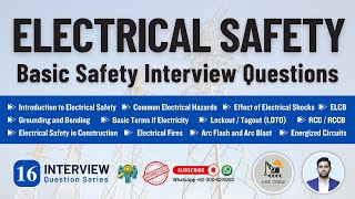 Electrical Safety  Basic Electrical Safety Tips amp Interview Questions  ELCB RCD LOTO Arc Flash [upl. by Emrich466]