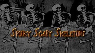 Skeleton Dancing to Spooky Scary Skeletons Remix [upl. by Matilda]