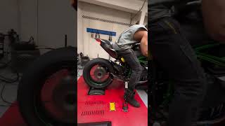 Kawasaki NINJA H2R On Dyno 😈shorts ninja kawasaki h2r viral dream bike trending ytshorts [upl. by Silletram]