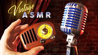 ASMR Vintage Mic amp Retro Triggers  Tingly Nostalgia for Sleep and Relaxation [upl. by Fisoi]