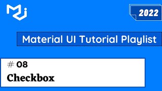 Material UI Checkbox Component  Material UI 5 Tutorial  Checkbox in Material UI 8 [upl. by Arehsat764]