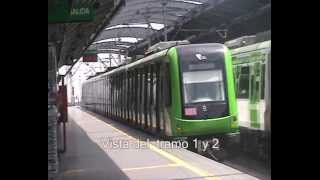 En la estación Miguel Grau vista tramo 1 y 2 de la Linea 1 del Metro de Lima [upl. by Ainola]