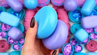 Compilation set★ASMR SOAP★Crushing soap★Cutting soap cubes★FOAMampGLITTERampSTARCH★ [upl. by Ribble]