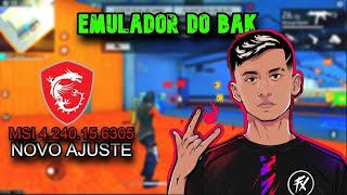 MSI 4240156305 ✅EMULADOR DO BAK✅SEM LAG✅ MELHOR AJUSTE PARA FREE FIRE✅DOWNLOAD E CONFIGURAÇÃO 20 [upl. by Eerot]