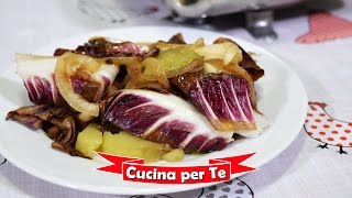 Radicchio e patate al forno  Ricetta Vegana [upl. by Blus]