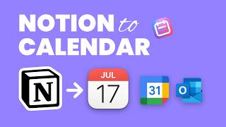 Visualizza gli eventi Notion sul tuo Calendario  Apple Calendar Outlook Google Calendar [upl. by Ellecrag]