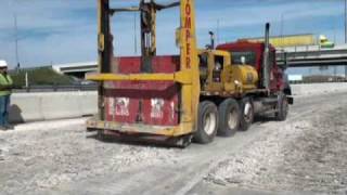 Stomper Demolition Co Inc GUILLOTINE Pavement Breaker [upl. by Gnues]