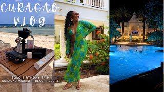 CURACAO VLOG  SOLO BIRTHDAY TRIP  THE MARRIOTT BEACH RESORT  WEEKLY VLOG [upl. by Suiremed]