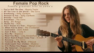 Female Pop Rock  Greatest Hits of 90s and 2000s  Music ndBox [upl. by Donaugh]