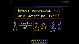 Limit Comparison Test and Direct Comparison Test [upl. by Benil863]