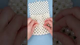 Simple and easy to make a mini beaded bag  DIY Jewelry Miarti DIY Jewelry🌷 [upl. by Nylauqcaj]