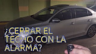 VW jetta  Vento Cerrar Techo con la Alarma  Closet roof with remote control [upl. by Neltiak842]