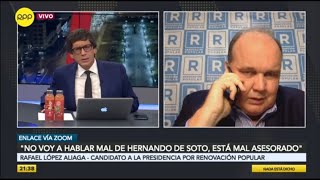 Rafael López Aliaga sobre deudas “no las pagué porque no fueron notificadas” [upl. by Chesna64]