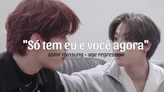 ASMR MINSUNG 🎧  Especial dia dos namorados  Han em age regression [upl. by Ahsinnek819]