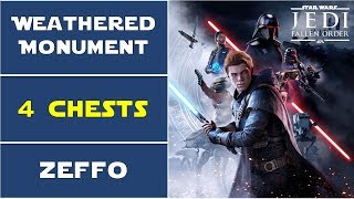 Zeffo Weathered Monument  All Chests Locations  Star Wars Jedi Fallen Order [upl. by Nywroc670]