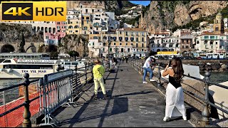 Italy Positano and Amalfi walk 🌊 How Calm are these in OFF season 4K HDR [upl. by Kyd]