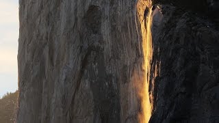 Yosemite Natural Firefall 2016 [upl. by Hilar850]