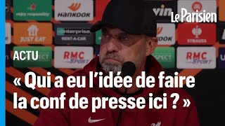 ToulouseLiverpool  quand Klopp sénerve à cause des chants de supporters toulousains [upl. by Cirdahc119]