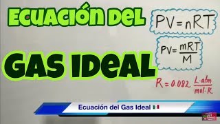 Ecuación General de los Gases Ideales PVnRT [upl. by Skantze680]