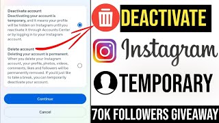 How to temporarily deactivate Instagram account  Instagram account deactivation [upl. by Eba967]