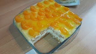 NO BAKE  Mandarinen Schmand Torte mit Kokos  ohne Backen  in 10 Minuten gemacht [upl. by Martella95]