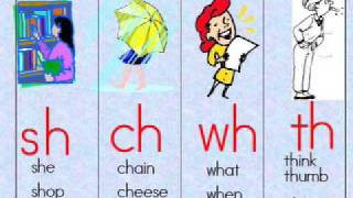 Consonant Digraphs sh ch wh th [upl. by Naitsirhc]