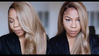 Lace Frontal Series Easiest Way to Dye Hair Ash Blonde From Black [upl. by Acsot500]