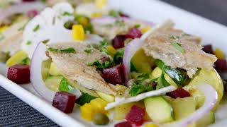 Nutritious Seafood Salad Recipe  Beet Salad with Kipper Snacks from King Oscar Seafood [upl. by Ecylla146]