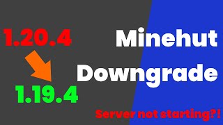 How to Downgrade a Minehut server [upl. by Annais]