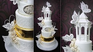 Assembling and Decorating the Butterfly Paradise Wedding Cake [upl. by Anotal]