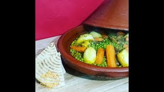 Tajine Marocain de Veau aux Petits Pois Moroccan Tagine Veal with Peas Full HD [upl. by Kreit]