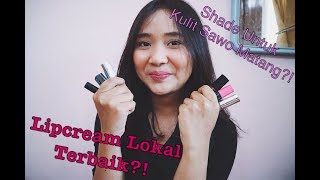 6 Lip Cream Lokal Terbaik Drugstore  Lip Cream untuk Kulit Sawo Matang  Alda Cyrilla [upl. by Ramirol805]