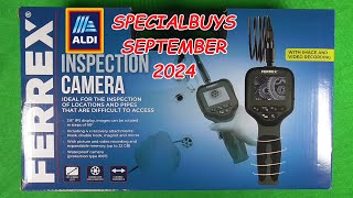 FERREX Inspection Camera  1GB expandable to 32GB MicroSD Aldi Specialbuy September 2024 [upl. by Nnylrats]