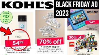 KOHLS BLACK FRIDAY 2023 CHEAP ELECTRONICS  KITCHEN NOV 1924 [upl. by Aicilat481]