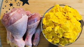 Cornflakes Fried Chicken Recipe  Crispy Fried Chicken Recipe 28 [upl. by Guildroy]