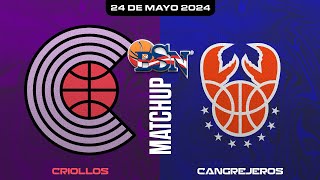 Criollos de Caguas vs Cangrejeros de Santurce  BSN2024 [upl. by Artenal]