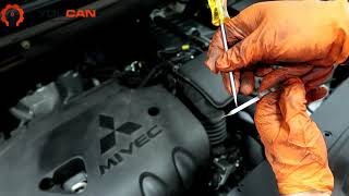 How to Check the Transmission Fluid Level on a Mitsubishi [upl. by Harrus]