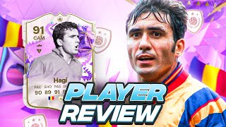 5⭐5⭐ 91 ULTIMATE BIRTHDAY ICON HAGI SBC PLAYER REVIEW  FC 24 Ultimate Team [upl. by Najtsirk499]