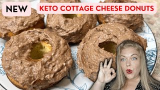 COTTAGE CHEESE DONUTS IM SHOCKED LOW CARB KETO [upl. by Lizette]