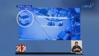 24 Oras Van na sinasakyan ni Teresa Rizal Mayor Raul Palino tinambangan [upl. by Revorg]