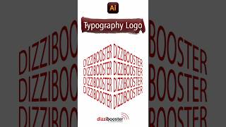 Typography Logo in Adobe Illustrator adobetips adobephotoshopetutorial [upl. by Hephzibah]