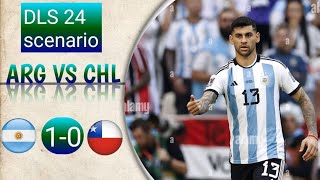 Arg vs Chl in dls24 scenario football fifa everyone new soccer gaming [upl. by Barnebas]