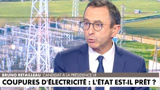 quotOn va en réalité reconfiner les Françaisquot Bruno Retailleau sur les coupures délectricité [upl. by Kosel]