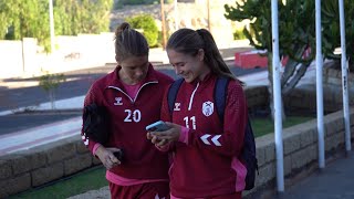 💙🤍📺 REPORTAJE María Estella y Aleksandra dos fichajes de invierno para el Costa Adeje Tenerife [upl. by Turnbull]