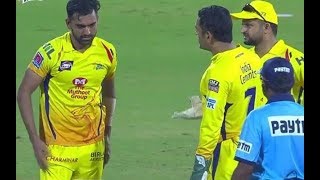 Chahars reaction to Dhoni scolding him is priceless [upl. by Sarine]