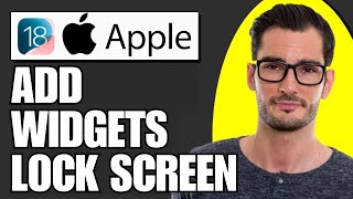 How To Add Widgets On Lock Screen iOS 18 Simple [upl. by Ayaet941]