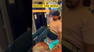 SEATED LEG PRESS SoftwareSekhar714 viralvideo pleasesubscribe gym workout [upl. by Ewall]