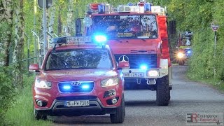 GERÄTESCHUPPENBRAND IN KLEINGARTENVEREIN  Schwierige Wasserversorgung  Feuerwehr Monheim [upl. by Dowlen35]